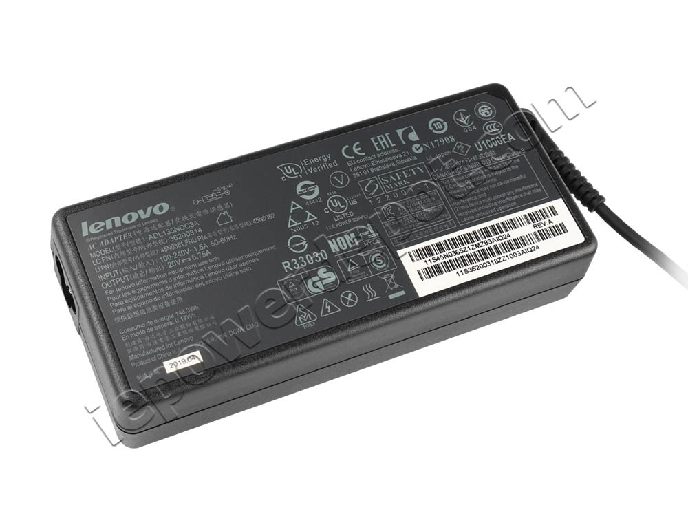 Original 135W Charger Lenovo ThinkPad Universal Thunderbolt 4 Dock 40B00135EU AC Adapter